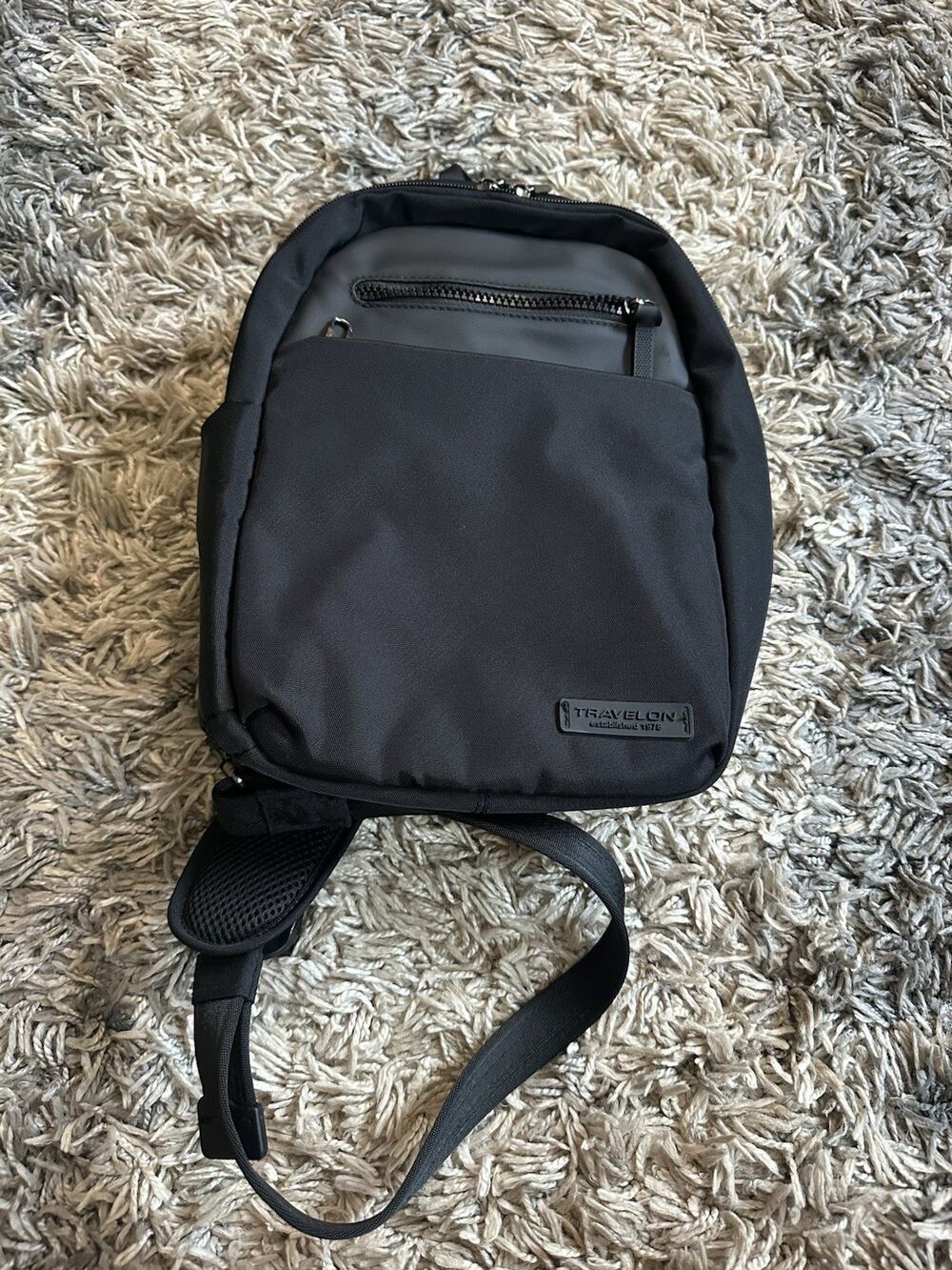 Travelon Anti-Theft Metro Sling Backpack, Black,